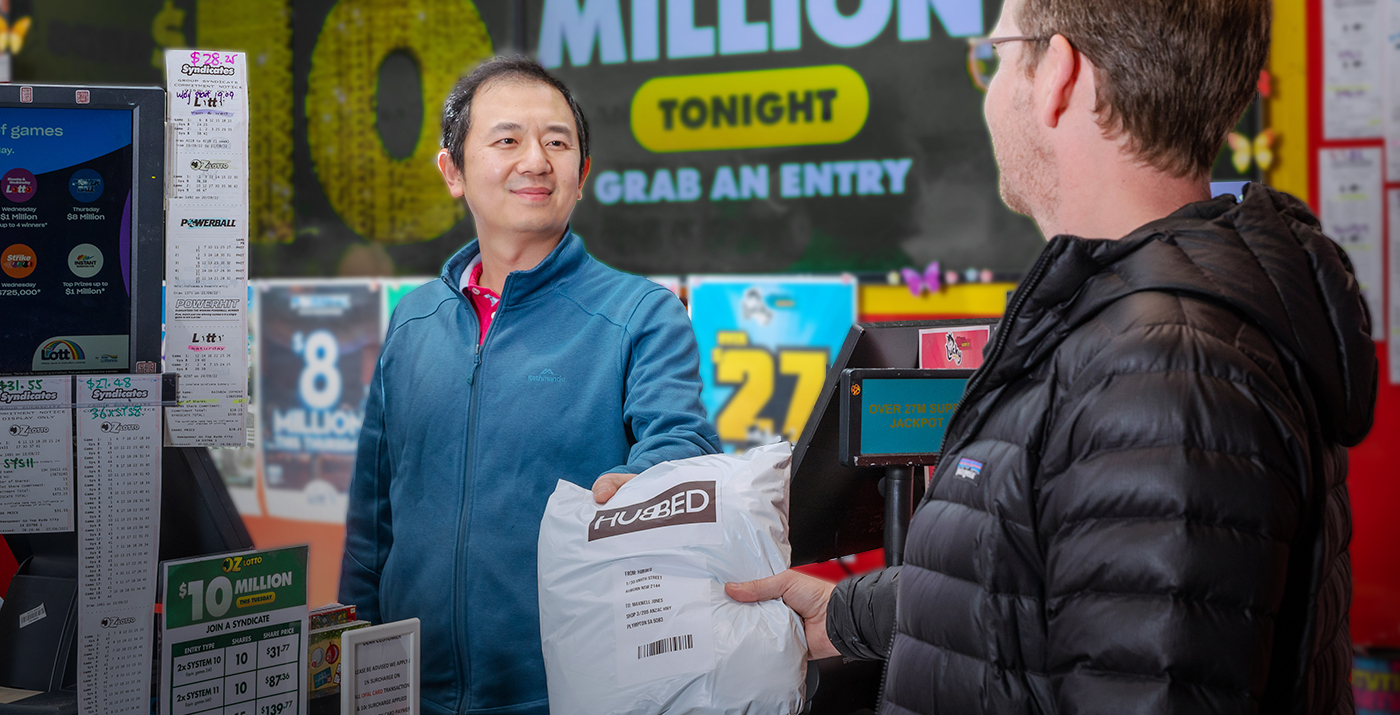 consumer returning parcel at an out of home location