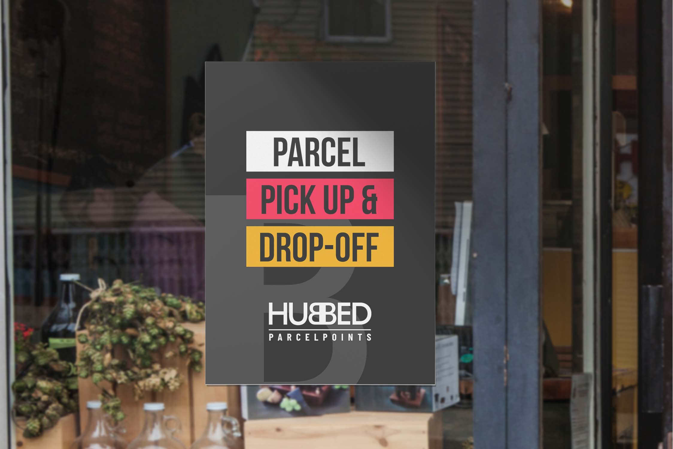 A4 Paper MockUp_Window Sticker_HUBBED